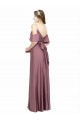Cold Shoulder Off the Shoulder Low Back Silk like Satin Sheath Formal Evening Gown / Prom Dress / Bridesmaid Dress Brisbane