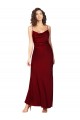 Sleeveless Cowl Neck Low Back Silk like Satin Sheath Black Tie Evening Gown / Prom Dress / Bridesmaid Dress Brisbane