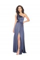 Sleeveless Dusk One Shoulder Silk like Satin A-Line Formal Evening Gown / Prom Dress / Bridesmaid Dress Brisbane