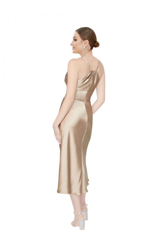 Sleeveless V-Neck Silk like Satin A-Line Formal Evening Gown / Prom Dress / Bridesmaid Dress Brisbane