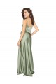 Sleeveless V-Neck V-Back Silk like Satin A-Line Formal Evening Gown / Bridesmaid Dress Brisbane
