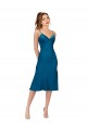 Sleeveless V-Neck Low Back Silk like Satin A-Line Prom Dress / Bridesmaid Dress Brisbane