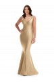 Sleeveless V-Neck V-Back Silk like Satin Mermaid Formal Plus Size Evening Gown / Prom Dress / Bridesmaid Dress Brisbane