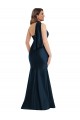 Sleeveless Dark Navy One Shoulder Silk like Satin Mermaid Formal Plus Size Evening Gown / Prom Dress / Bridesmaid Dress Brisbane