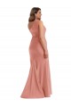 Sleeveless One Shoulder Silk like Satin Mermaid Black Tie Plus Size Evening Gown / Prom Dress / Bridesmaid Dress Brisbane