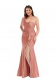 Sleeveless One Shoulder Silk like Satin Mermaid Black Tie Plus Size Evening Gown / Prom Dress / Bridesmaid Dress Brisbane