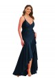 Sleeveless Spaghetti Straps Silk like Satin Mermaid High Low Plus Size Evening Gown / Prom Dress / Bridesmaid Dress Brisbane