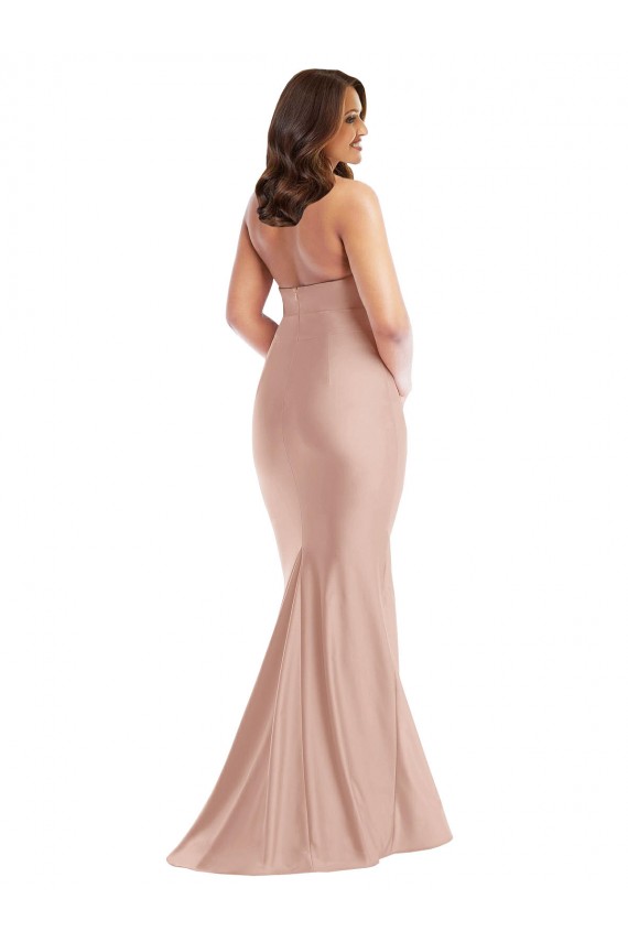 Sleeveless Halter Neck Open Back Silk like Satin Mermaid Formal Plus Size Evening Gown / Prom Dress / Bridesmaid Dress Brisbane