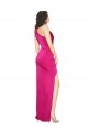 Sleeveless Fuchsia One Shoulder Silk like Satin Sheath Formal Evening Gown / Prom Dress / Bridesmaid Dress Brisbane