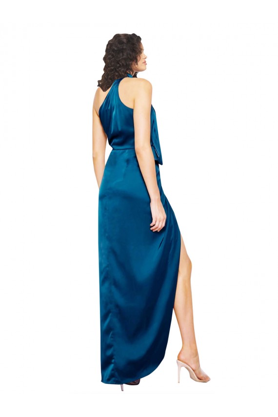 Sleeveless Halter Neck Silk like Satin Sheath Formal Evening Gown / Prom Dress / Bridesmaid Dress Brisbane