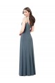 Sleeveless V-Neck Low Back Spandex A-Line Prom Dress / Bridesmaid Dress Brisbane