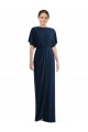 Short Sleeves Bateau Neck Open Back Spandex Sheath Semi Formal Evening Dress / Prom Dress / Bridesmaid Dress Brisbane