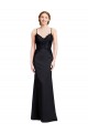 Sleeveless Spaghetti Straps Low Back Stretch Crepe Mermaid Prom Dress / Bridesmaid Dress Brisbane
