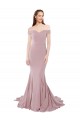 Sleeveless Off the Shoulder Stretch Crepe Mermaid Bridesmaid Dress / Evening Dress Brisbane