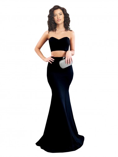Sleeveless High Neck Low Back Stretch Crepe Mermaid Formal Evening Gown / Prom Dress / Bridesmaid Dress Brisbane