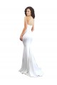 Sleeveless White Sweetheart Low Back Stretch Crepe Mermaid Formal Evening Gown / Prom Dress / Bridesmaid Dress Brisbane