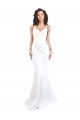 Sleeveless Spaghetti Straps Low Back Stretch Crepe Mermaid Black Tie Evening Gown / Prom Dress / Bridesmaid Dress Brisbane