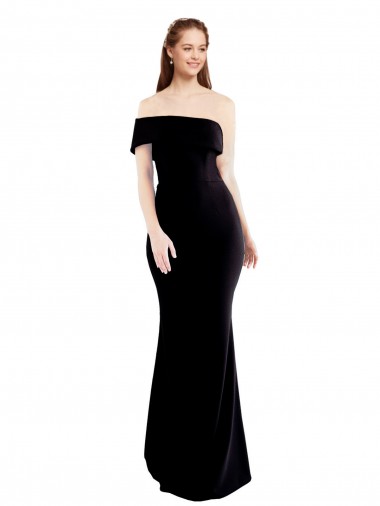 Sleeveless One Shoulder Keyhole Back Stretch Crepe Mermaid Formal Evening Gown / Prom Dress / Bridesmaid Dress Brisbane