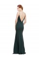 Sleeveless Pink V-Neck V-Back Stretch Crepe A-Line Formal Dress / Bridesmaid Dress Brisbane