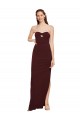 Sleeveless Strapless Stretch Crepe Sheath Formal Evening Gown / Prom Dress / Bridesmaid Dress Brisbane
