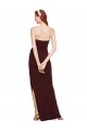 Sleeveless Strapless Stretch Crepe Sheath Formal Evening Gown / Prom Dress / Bridesmaid Dress Brisbane