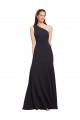 Sleeveless Dark Navy One Shoulder Stretch Crepe A-Line Formal Evening Gown / Prom Dress / Bridesmaid Dress Brisbane