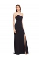 Sleeveless Dark Navy Strapless Low Back Stretch Crepe A-Line Formal Evening Gown / Prom Dress / Bridesmaid Dress Brisbane