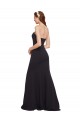 Sleeveless Dark Navy Strapless Low Back Stretch Crepe A-Line Formal Evening Gown / Prom Dress / Bridesmaid Dress Brisbane