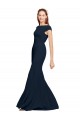 Sleeveless Boat Neck Open Back Stretch Crepe A-Line Formal Evening Gown / Prom Dress / Bridesmaid Dress Brisbane