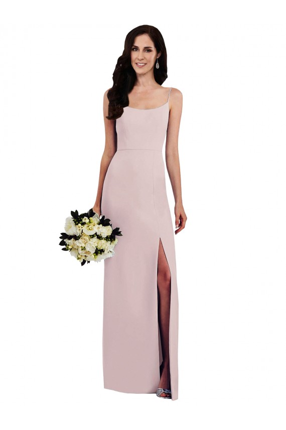 Sleeveless Spaghetti Straps V-Back Stretch Crepe Trumpet Formal Evening Gown / Prom Dress / Bridesmaid Dress Brisbane