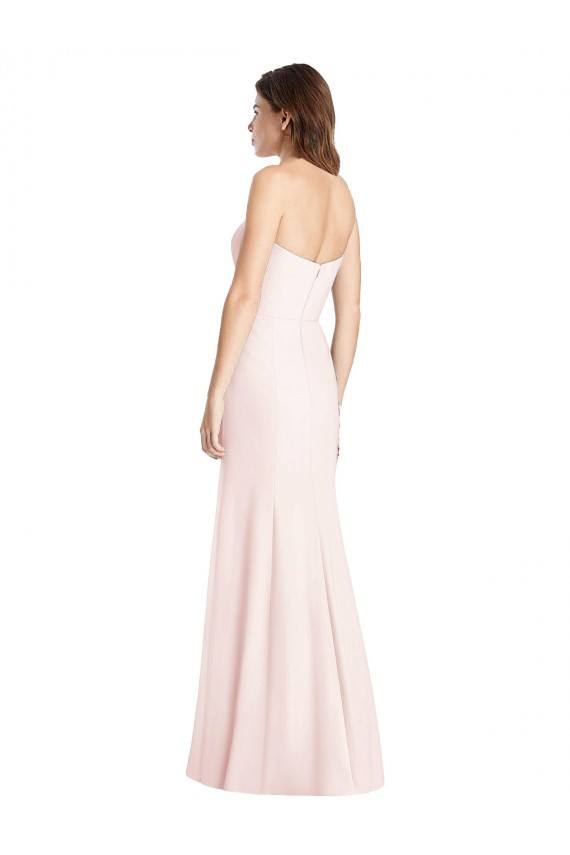 Sleeveless Sweetheart Low Back Stretch Crepe Trumpet Semi Formal Evening Dress / Prom Dress / Bridesmaid Dress Brisbane