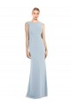 Sleeveless Bateau Neck Low Back Stretch Crepe Trumpet Semi Formal Evening Dress / Prom Dress / Bridesmaid Dress Brisbane