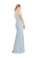 Sleeveless V-Neck Low Back Stretch Crepe Trumpet Bridesmaid Dress / Formal Dress Brisbane
