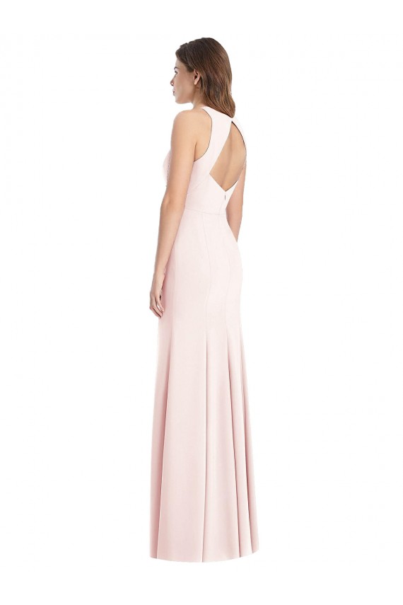 Sleeveless Bateau Neck Open Back Stretch Crepe Trumpet Semi Formal Evening Dress / Prom Dress / Bridesmaid Dress Brisbane