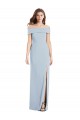 Sleeveless Off the Shoulder Stretch Crepe Trumpet Formal Dress / Bridesmaid Dress Brisbane