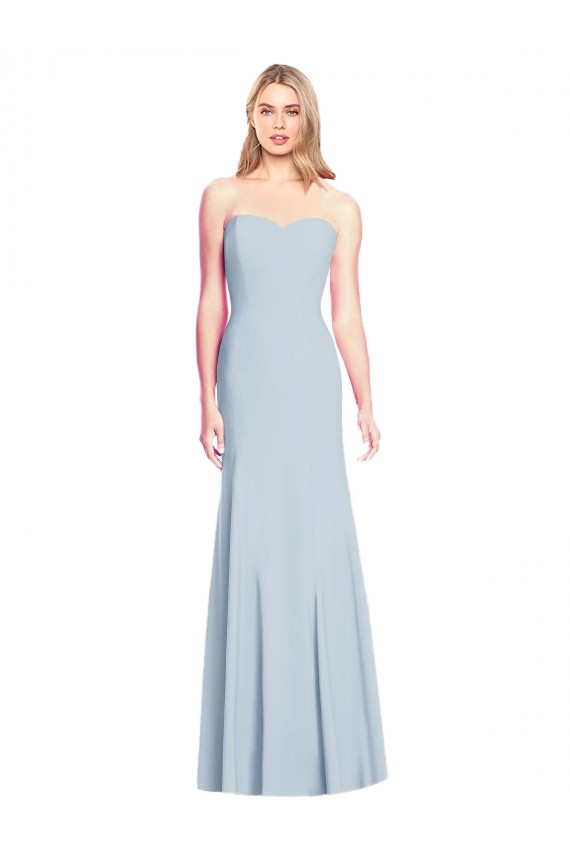 Sleeveless Sweetheart Low Back Stretch Crepe Trumpet Formal Dress / Bridesmaid Dress Brisbane