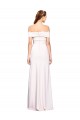 Sleeveless White Off the Shoulder Stretch Crepe Mermaid Formal Dress / Bridesmaid Dress Brisbane