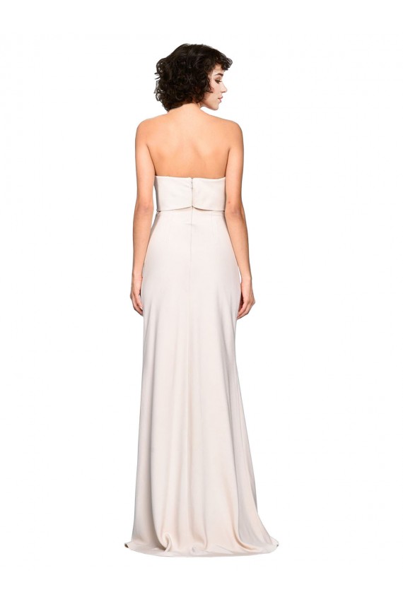 Sleeveless Strapless Stretch Crepe Mermaid Prom Dress / Bridesmaid Dress Brisbane