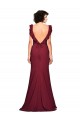 Sleeveless Burgundy Strapless Stretch Crepe Mermaid Prom Dress / Bridesmaid Dress Brisbane