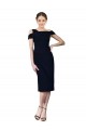 Sleeveless Dark Navy Off the Shoulder Stretch Crepe Mermaid Formal Evening Gown / Prom Dress / Bridesmaid Dress Brisbane