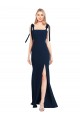 Sleeveless Spaghetti Straps Low Back Stretch Crepe Trumpet Semi Formal Evening Dress / Prom Dress / Bridesmaid Dress Brisbane