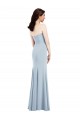 Sleeveless V-Neck Low Back Stretch Crepe Trumpet Bridesmaid Dress / Evening Dress Brisbane