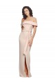 Sleeveless Nude Off the Shoulder Low Back Stretch Crepe Mermaid Formal Evening Gown / Prom Dress / Bridesmaid Dress Brisbane