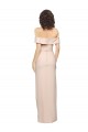 Sleeveless Nude Off the Shoulder Low Back Stretch Crepe Mermaid Formal Evening Gown / Prom Dress / Bridesmaid Dress Brisbane