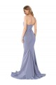 Sleeveless Smoke Blue Sweetheart Low Back Stretch Crepe Mermaid Formal Evening Gown / Prom Dress / Bridesmaid Dress Brisbane