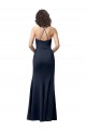 Sleeveless Spaghetti Straps Criss Cross Back Stretch Crepe Sheath Formal Evening Gown / Prom Dress / Bridesmaid Dress Brisbane