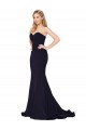 Sleeveless Dark Navy Sweetheart Stretch Crepe Mermaid Formal Evening Gown / Prom Dress / Bridesmaid Dress Brisbane
