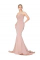 Sleeveless Mauve Sweetheart Low Back Stretch Crepe Mermaid Formal Dress / Bridesmaid Dress Brisbane