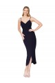 Sleeveless Spaghetti Straps V-Back Stretch Crepe Mermaid Formal Dress / Bridesmaid Dress Brisbane