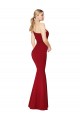 Sleeveless Burgundy One Shoulder Stretch Crepe Mermaid Formal Evening Gown / Prom Dress / Bridesmaid Dress Brisbane